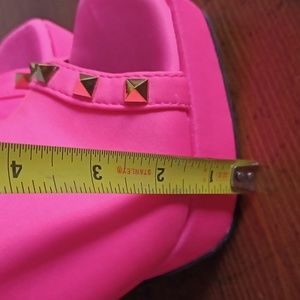 Neon Pink Heels with Clear PVC - Eco-Chic & Bold